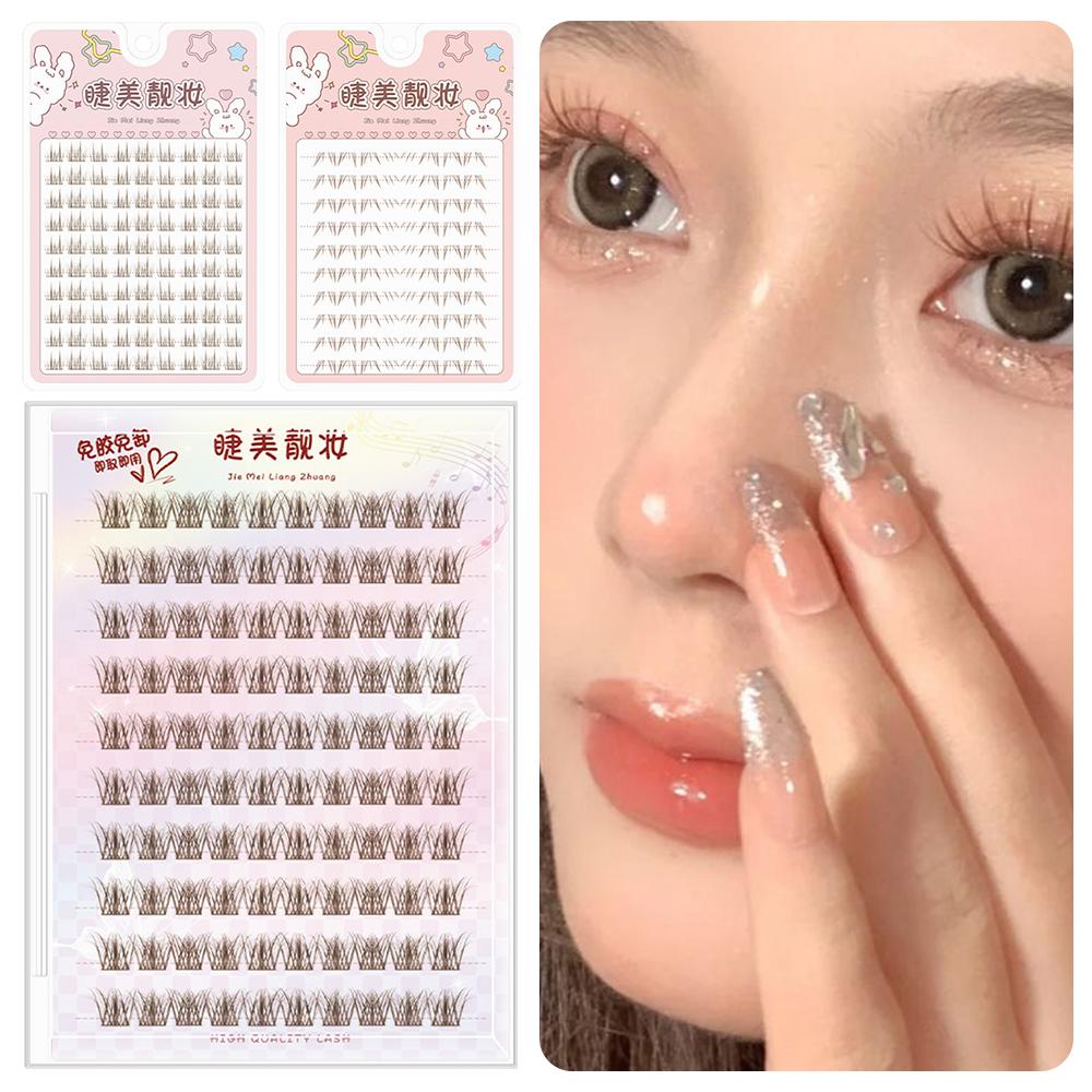 Natural Look Glue-free False Eyelashes Single Cluster Segmented Eyelashes  DIY Eyelash Extension