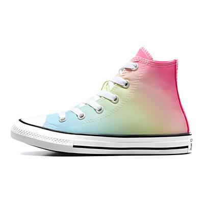 Chuck Taylor All Star High PS Bright Ombre Kids Sneakers Multi-Color Triple-Cyan Chaos-Fuchsia A08748F
