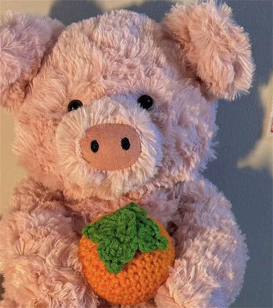 JC Ultra Soft Plush Toys Pig/Cat/Bear Cute Stuffed Animals Cuddly Emotional Companion Perfect Gift for Kids Adults Home Decor