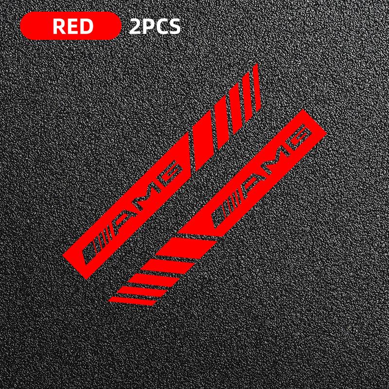 2pcs Car Rearview Mirror Side Decal Stripe Sticker Vehicle Body Accessories For Mercedes Benz AMG A B C E S CLA GLA GLB G Class