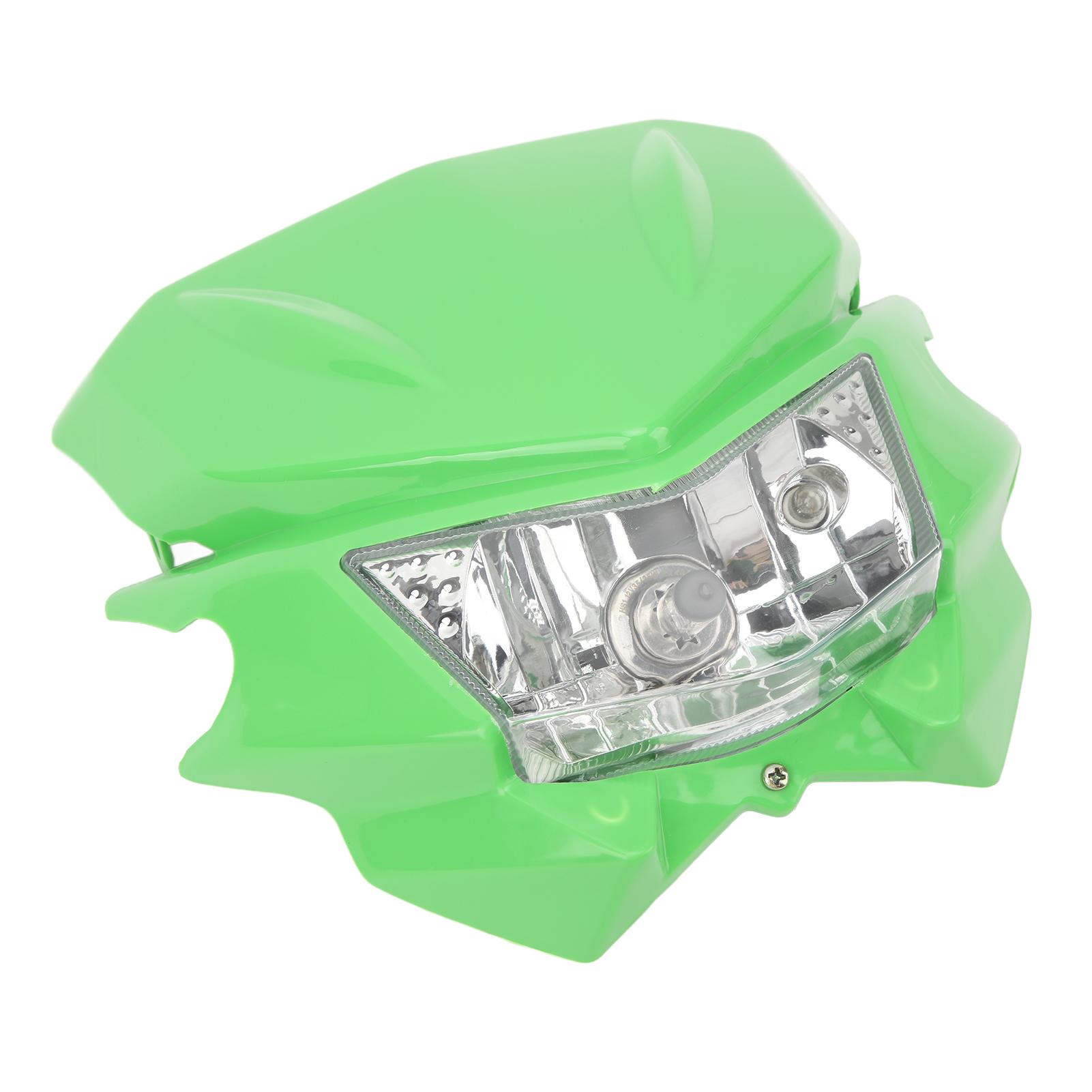 

Передняя фара мотоцикла H4 Интерфейс LED Водонепроницаемая фара DRL для KLX 110 125 150 230 250 зелёный