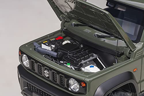 AUTOart 1/18 Scale Suzuki Jimny Sierra (JB74) Moss Green Finished Model 78509