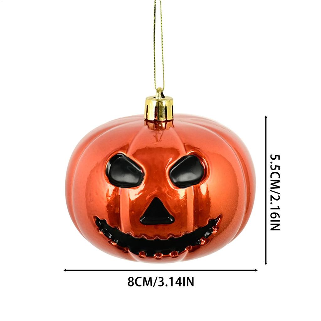 Halloween Ornaments For Tree Pumpkin Halloween Tree Decorations Horror Smile Pendants For Christmas Yard Wall Fireplace Door