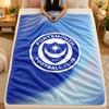 Flannel BlanketPortsmouth FC Warm Soft Throw Blanket for Indoor Sofa Bed Living Room Use