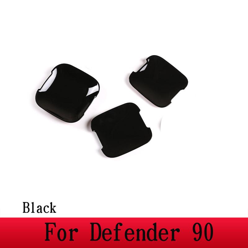 For Land Rover Defender 90 110 130 2020-2024 ABS Black/Carbon Fiber Car Exterior Door Handle Cover Trim Car Accessories
