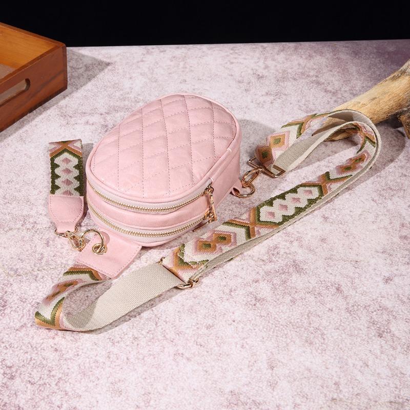 Women's Bag Casual Fashion Retro Breast Bag Pure Embroidery Crossbody Bag Bohemian Style Fanny Bag