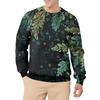 Men's Casual Fashion Printed Round Neck Pullover Sweatshirt