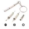 Steel Glasses Screwdriver Eyeglass Screwdriver Watch Repair Kit with Keychain Portable Hand Tools Precision Screwdriver Tools