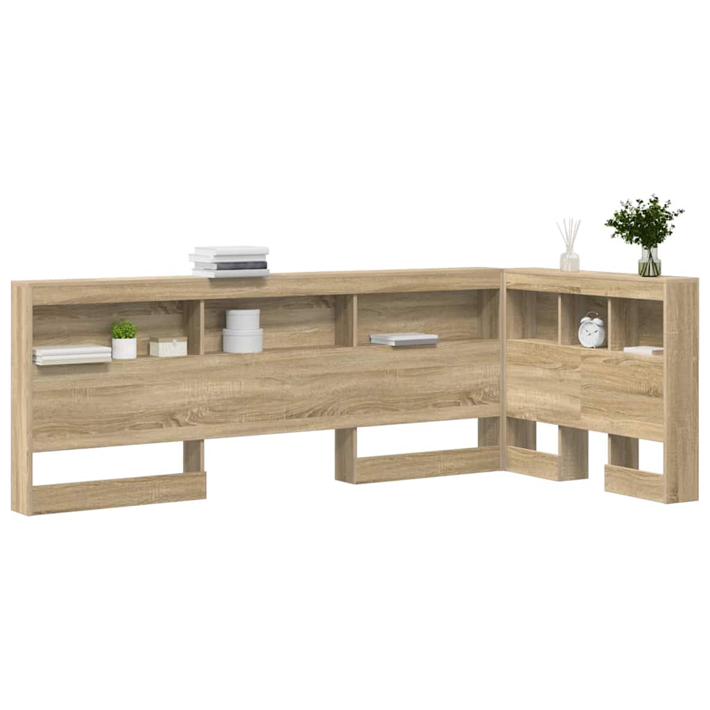 Storage Headboard Sonoma Oak 75 cm Particle Board