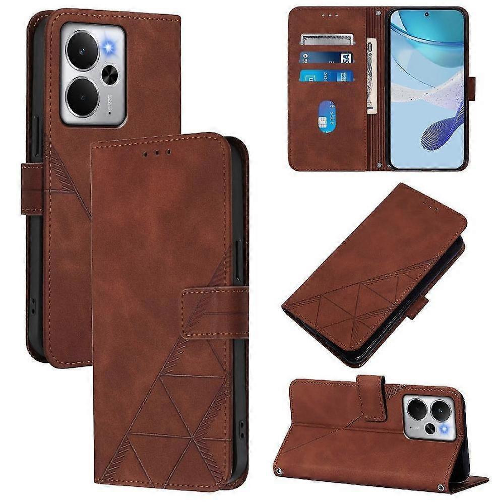 Flip Case for Realme 14T 5G with Premium PU Leather Adjustable Stand Card Holders Magnetic Cover Shockproof