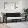 Back Cushion Black 160 x 19 x 50 cm Fabric