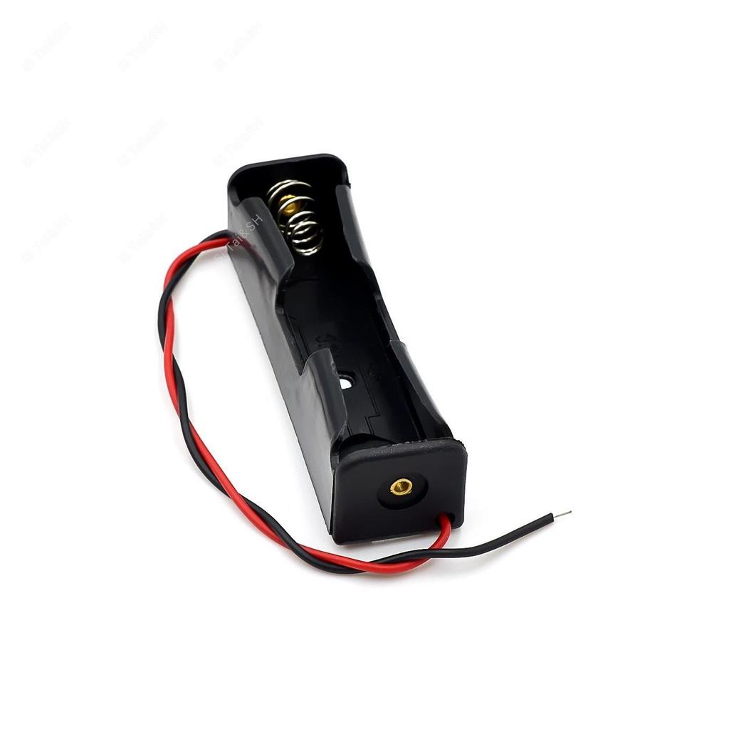 New Plastic 18650 Battery Storage Box Case 1 2 3 4 Slot Way DIY Batteries Clip Holder Container With Wire Lead For 18650 Battery