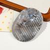 Marble Print Hair Comb Portable With Mirror Foldable Travel Makeup Mirror Acrylic Comb 2 In 1 For Women Hair Accessories
