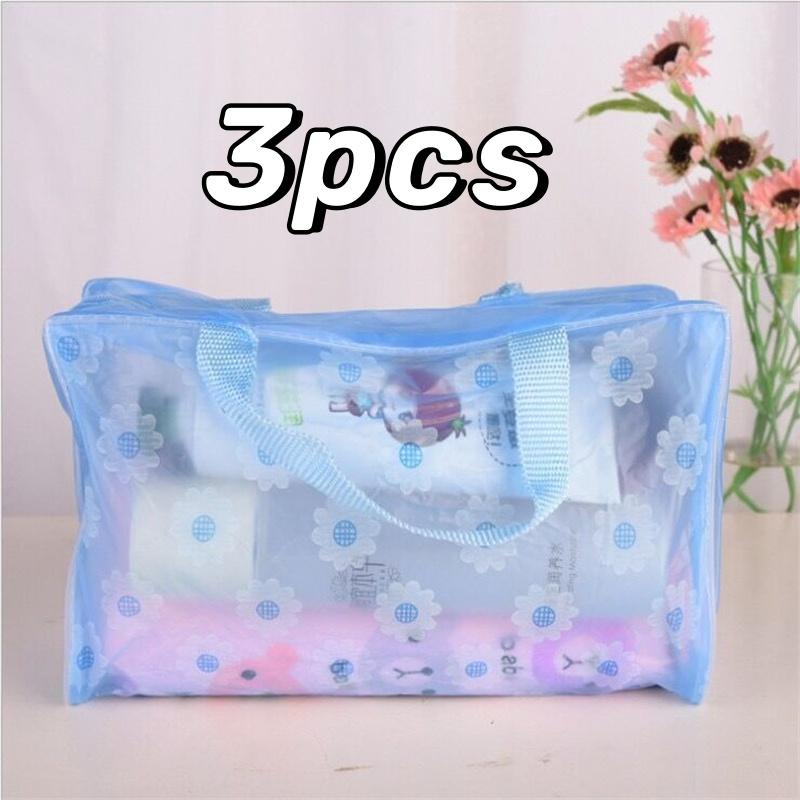 1-5pcs Waterproof Cosmetic Bag Travel Folding Toiletry Handbag Large Capacity Wash Toothbrush Storage Organizer Portable Bags
