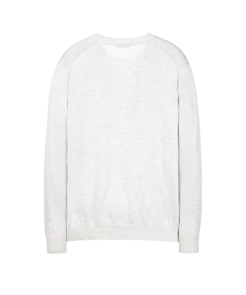 Jilseutyueoteunyuyogmaen Silk Blend Crew Neck Knit - Light Gray (Jnsw6A103G1)