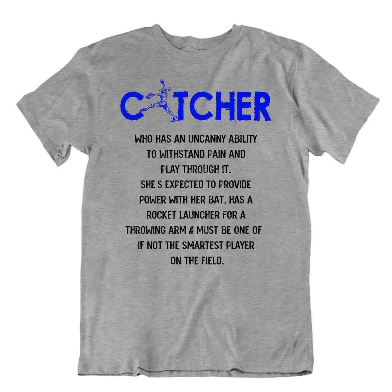 Softball Sport Tshirt Tee Gift Cool Present Cute Funny Play Joke Catcher Thrower L