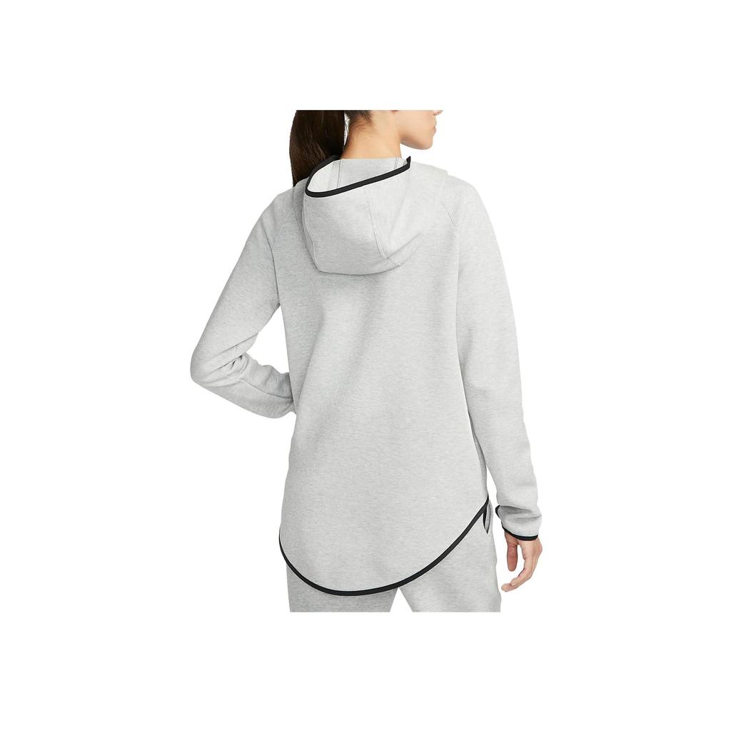 Nike Sportswear Tech Fleece Micro Logo Raglan Zip Hoodie Women Jackets Dark-Gray FN4165-063