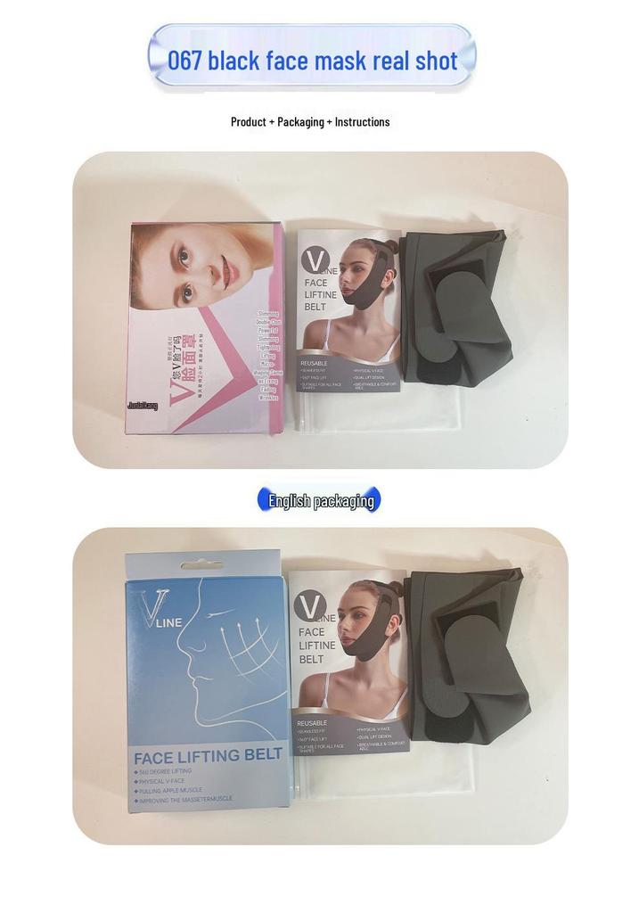 Universal English Face Slimming & Lifting Band - Celebrity Style V-Shape Jawline Enhancer