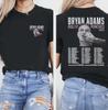 Vintage Bryan Adams Tour 2025 T-Shirt, Double Sided Rock Concert Tee