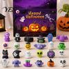 Spooky Toy Calendar Halloween Advent Calendar, 24 Days Countdown with Pcs Slow Rising Mini Rice Ball Plush Squeeze Toys, Scary Collectible Dolls Gifts