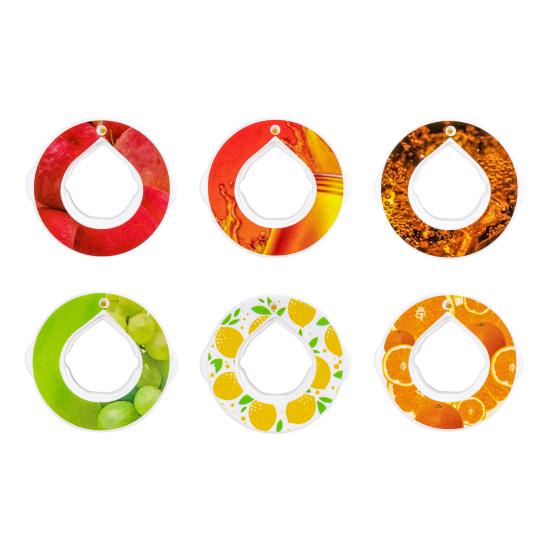 

6/7/14 шт. ароматизаторов, ароматизированные фруктовые стручки, флакон для воды Air, ароматизаторы, сменные стручки для бутылки с питьевой водой Air объемом 750 мл 6pcs