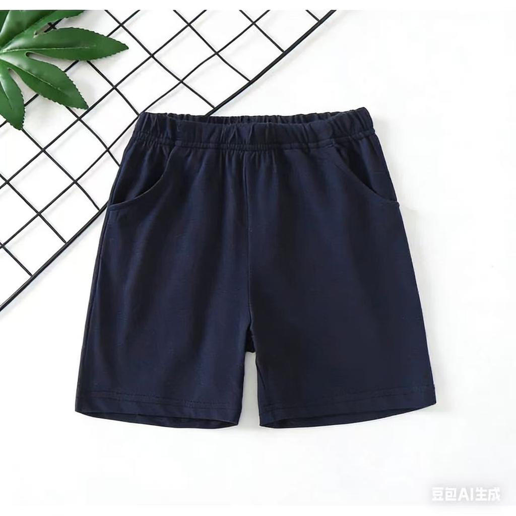 Kids Cotton Bermuda Shorts Casual Sports Pants For School Uniform Outdoor Wear