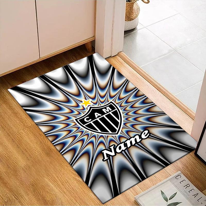 Custom Name Cam Abstract Artwork Rug Game Carpet, Floor Mat for Bedroom Living Room Entryway Rug, Home Decor Idea Gift for Christmas Birthday