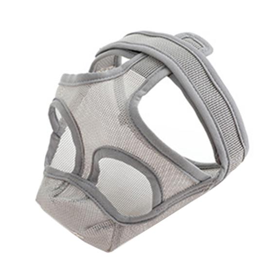 

Удобный дышащий намордник от укусов домашних животных, универсальный регулируемый чехол для лечения на открытом воздухе S серый