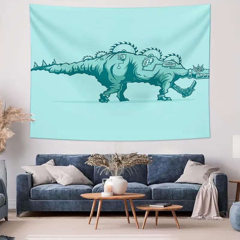 Dinosaur Tapestry Forest Wall Hanging Nature Landscape Home Decor Room Aesthetic Vintage Vaporwave Gothic Bedroom Living Room Ar