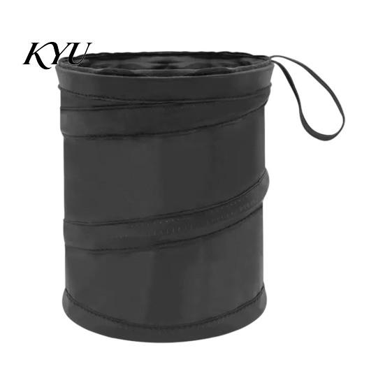 Travel Essentials for Car Organization Collapsible Trash Can, Interior Foldable Waste Container, Waterproof Oxford Automotive Storage Organizer Cloth