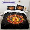 Set cu cuvertură și fețe de pernă Man Utd Decor Acasă Cadou de Ziua de Naștere (1 * husă de pilotă + 2 * fețe de pernă, fără miez)