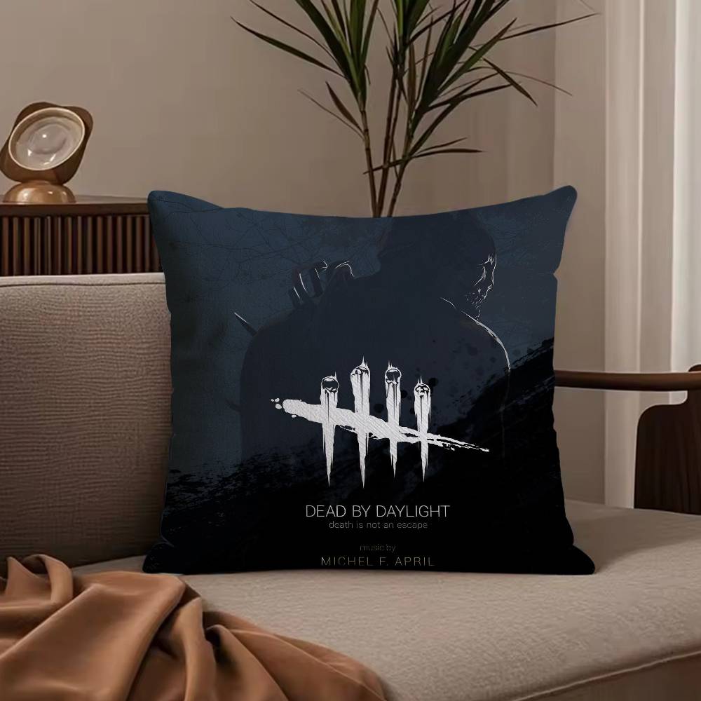 Games D-Dead b-by d-Daylight Pillow Case Anti-dustmite Pillowcase Invisible zipper silky short plush Sofa cushion cover