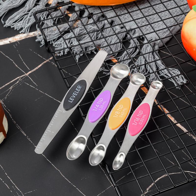 MDNG Magnetic Stackable Stainless Steel Measuring Spoons