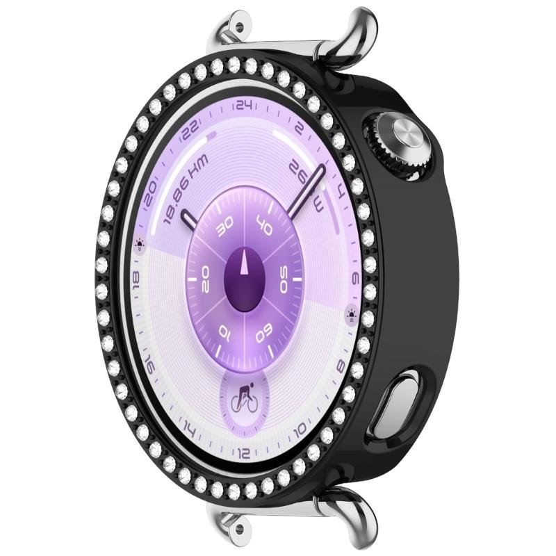 Scratch Resistant Watch Protective Case Frame for Watch GT6 41mm Smartwatch Hollowed Single Row Decorations