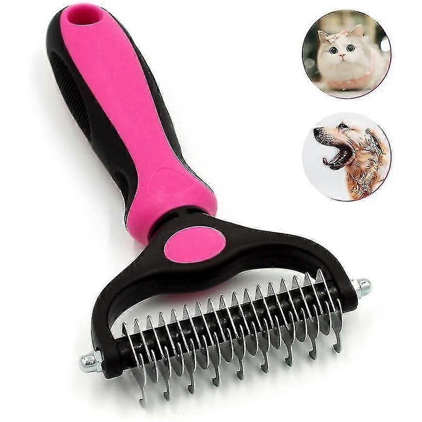 2025 Latest Model Pet Grooming Tools - 2 Sided Undercoat Rake For Dogs And Cats