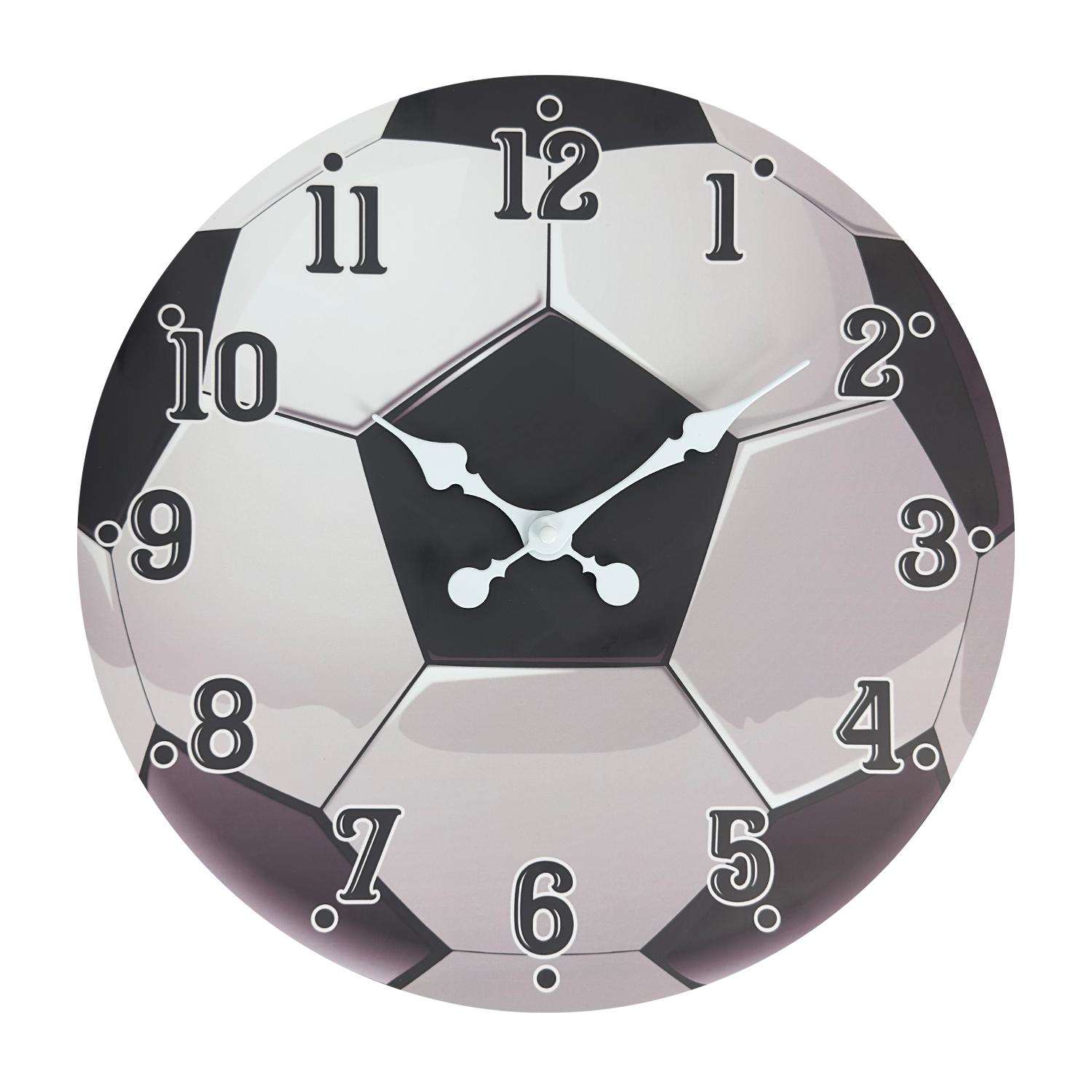 High-Quality Sports High-Quality Element High-Quality Football High-Quality Texture High-Quality Wooden High-Quality Wall High-Quality Clock (as the picture,10 Inches)