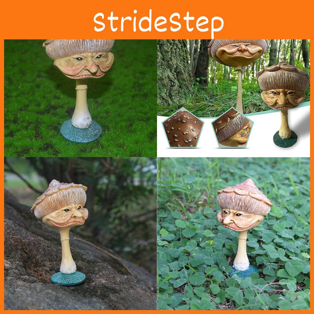 Unique American Style Halloween Mushroom Sculpture Resin Craft For Tabletop Decoration