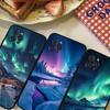 Beautiful Northern Lights Phone Case For IPhone 16 15 8 7 6 6S Plus X SE XR XS 14 11 12 13 Mini Pro Max Mobile Case