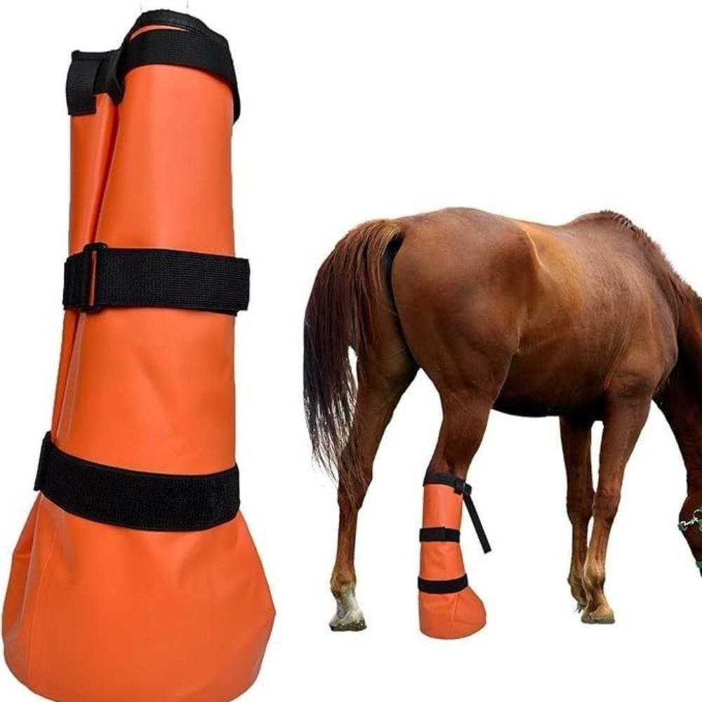 Adjustable Horse Soaker Bag with Elastic Band Horse Hoof Boots Horse Riding Boots  Farm Ranch