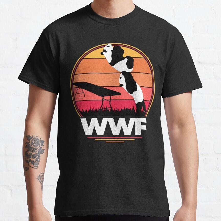 WWF wrestling pandas Classic T-Shirt XXXL