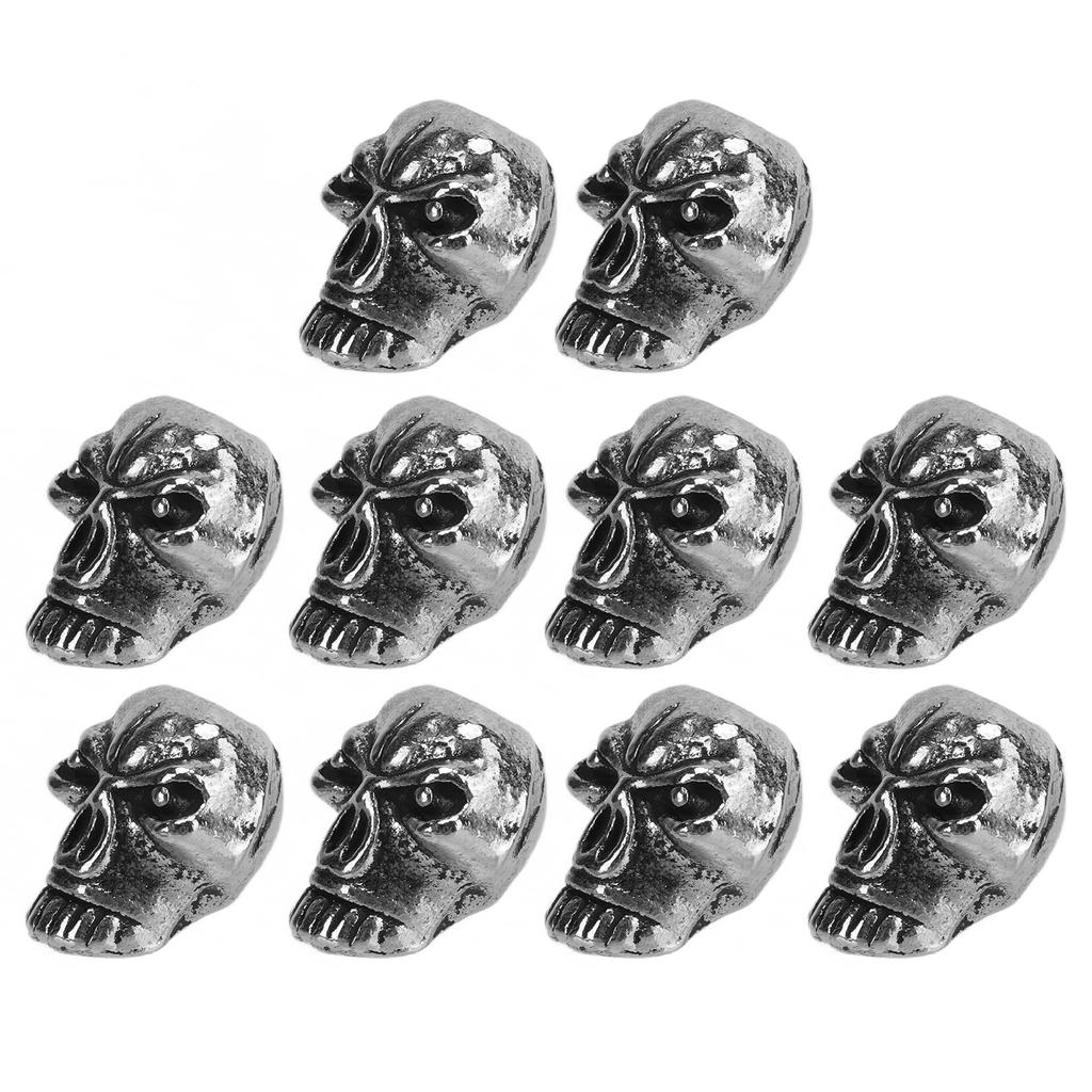 10pcs EDC Paracord Beads Alloy Knife Lanyard Keychain Pendant DIY Accessories for Paracord Bracelets