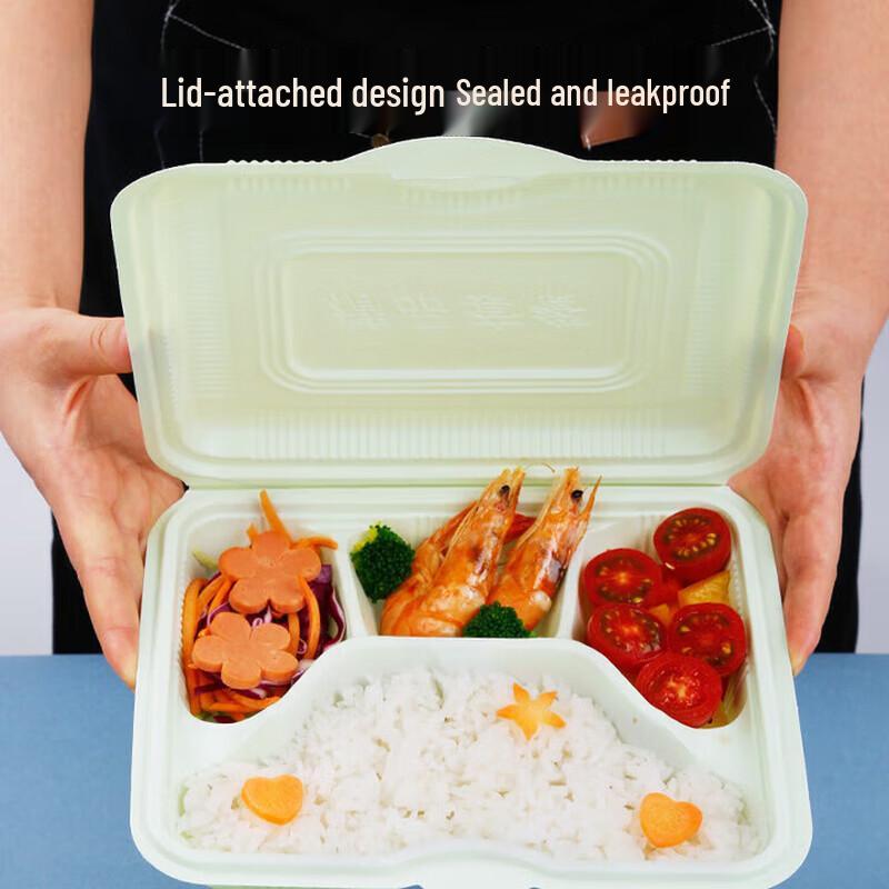 

Disposable 4-Compartment Lunch Box Set