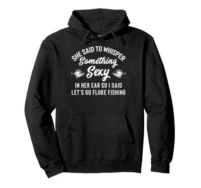 Fluke Fishing Apparel - Amazingly Funny Fisherman Design Hoodie