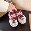 Kids Sneakers Breathable Mesh Hook&loop Boys Girls Running Shoes Cute Bears 2025 New Fashion Children Sports Shoes Soft Sole