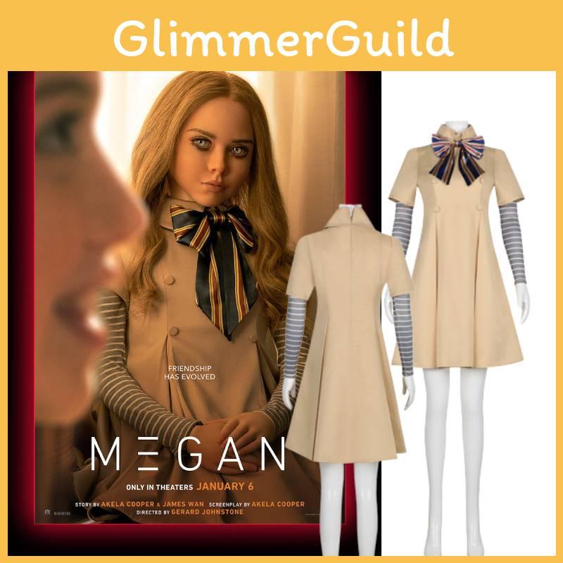 Unique M3gan Film Character Adults Cosplay Costume Party Dress