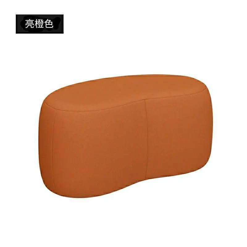 Ottoman Fashion Curved Seat Cushion Dressing Makeup Shoe Stool Pouf Soft Fleece Bench Adutls Baby Kids Gift Home Decor Furniture