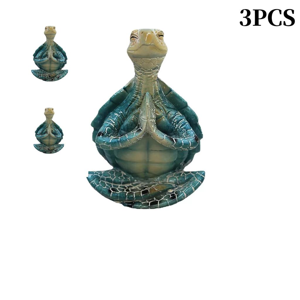 Sea Turtle Figurine Peacefulness Meditating Sea Turtle Statue Decorations for Buddha Zen Yoga Frog Garden Statue Ornament For
