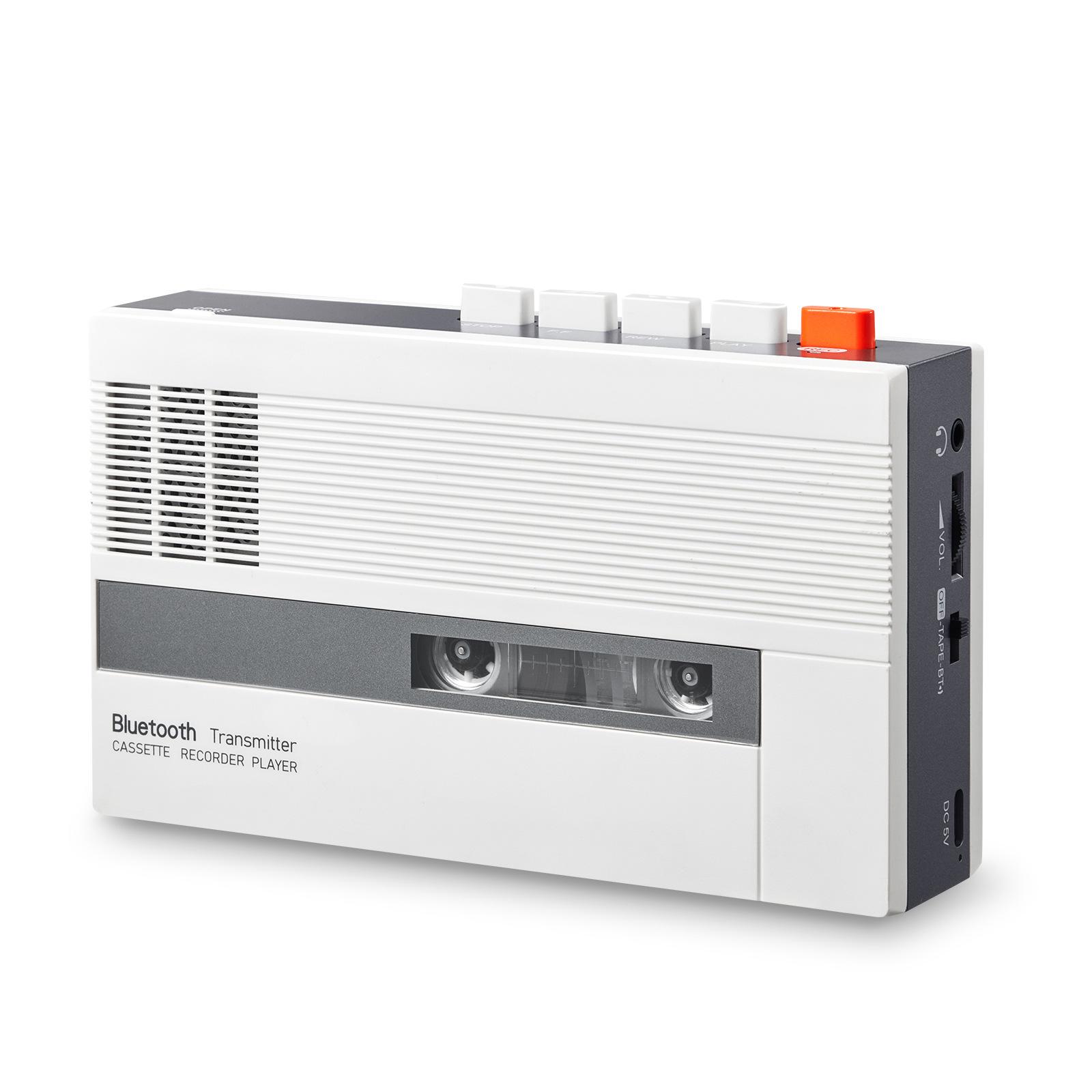 Portable Bluetooth Transmitter Cassette Player, Built-in