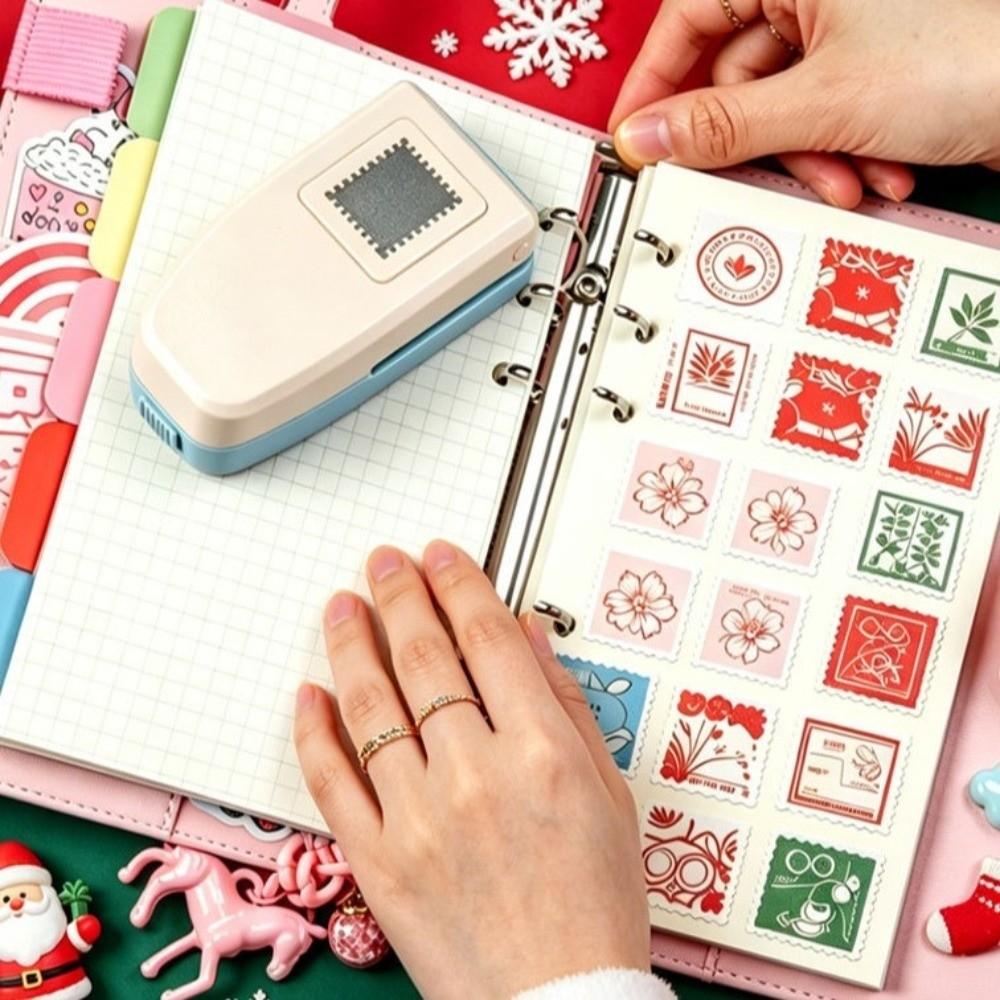 Handheld Stamp Cutter Large Paper Crafting Tool DIY Tools Stamp Hole Puncher Card Making