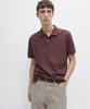 Masimodutti Microtextured Cotton Pique Polo Shirt